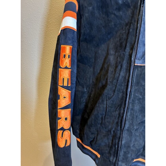 NFL Chicago Bears Leather Men’s Jacket In L Size New With Tags - Picture 7 of 7